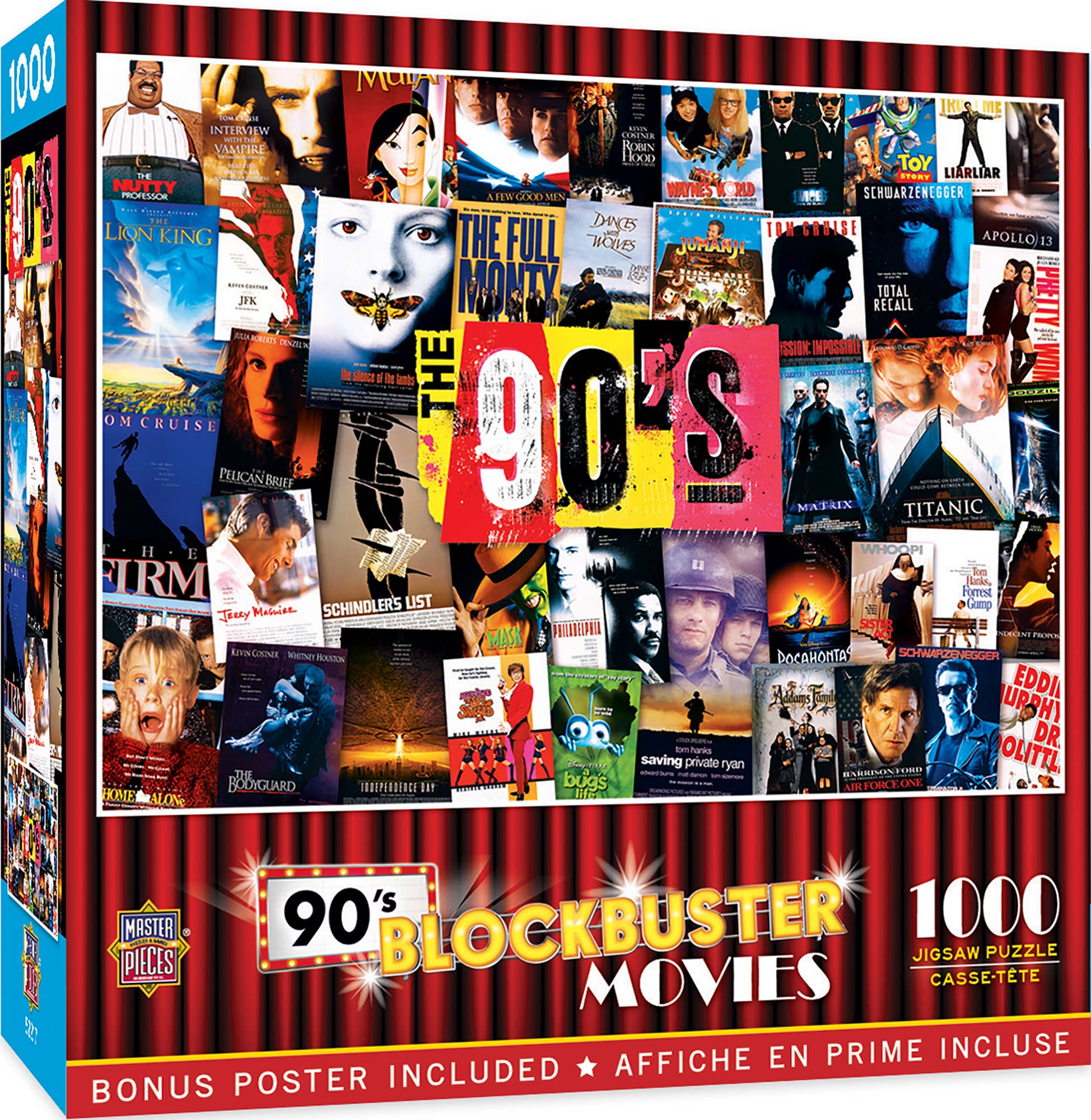 90's Blockbusters 1000 piece jigsaw puzzle