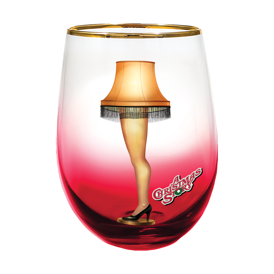 A Christmas Story Leg Lamp Stemless Glass