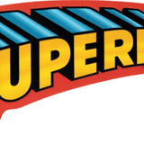 Superman - Classic Retro Text Logo Sticker