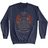 Officially licensed Aerosmith Tour 1977 America’s Greatest Rock and Roll Band sweatshirt in navy