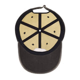 Peanuts Snoopy Chenille Patch Pigment Wash Dad Cap, Black
