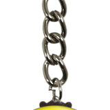 Happy Face - Black On Yellow Keychain