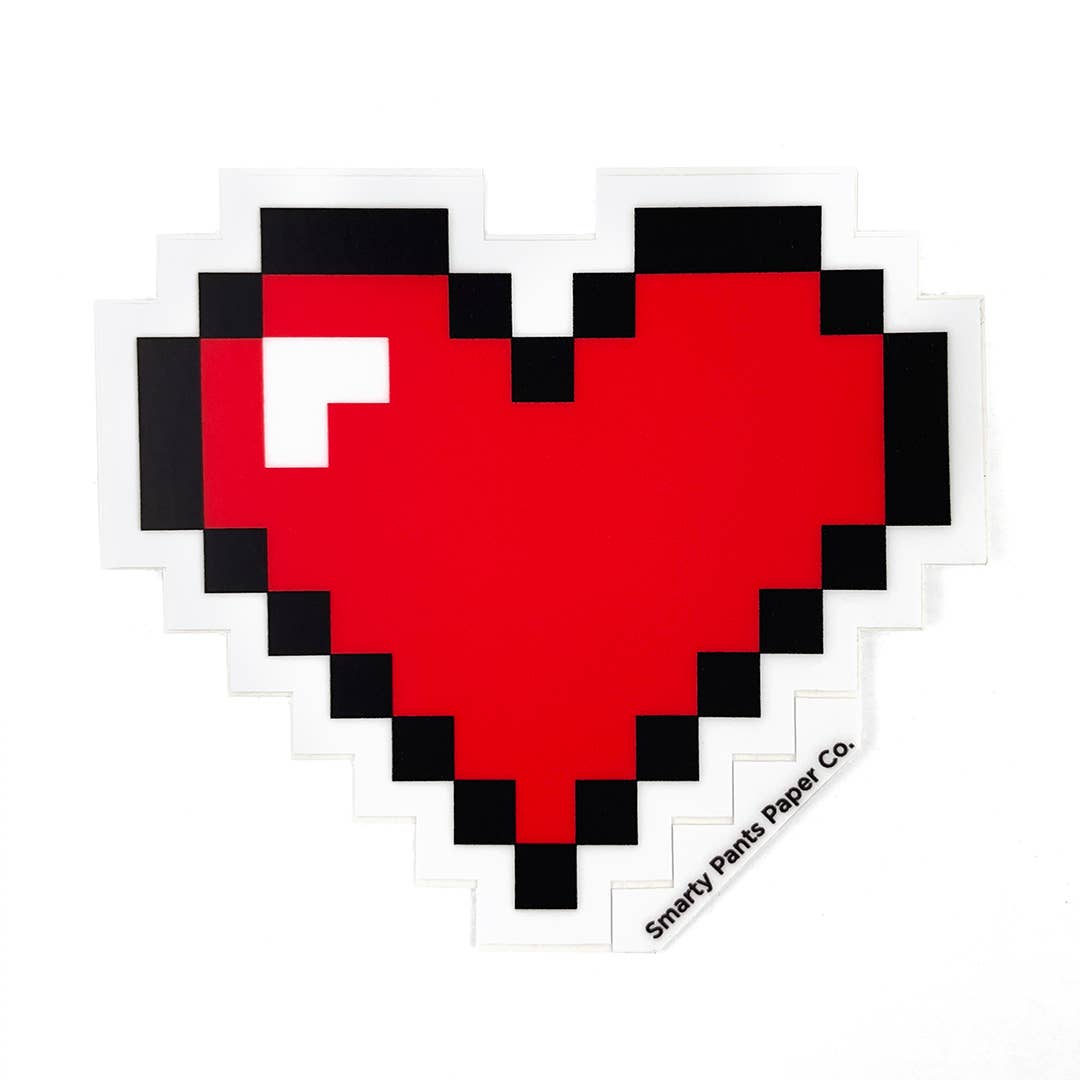 Pixel Heart Sticker