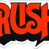 Rush Red and Black Logo Sticker