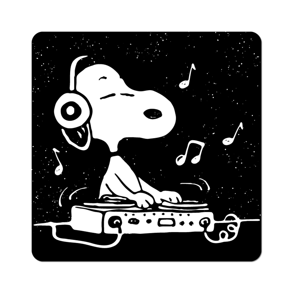 DJ Snoopy - Die-Cut Sticker