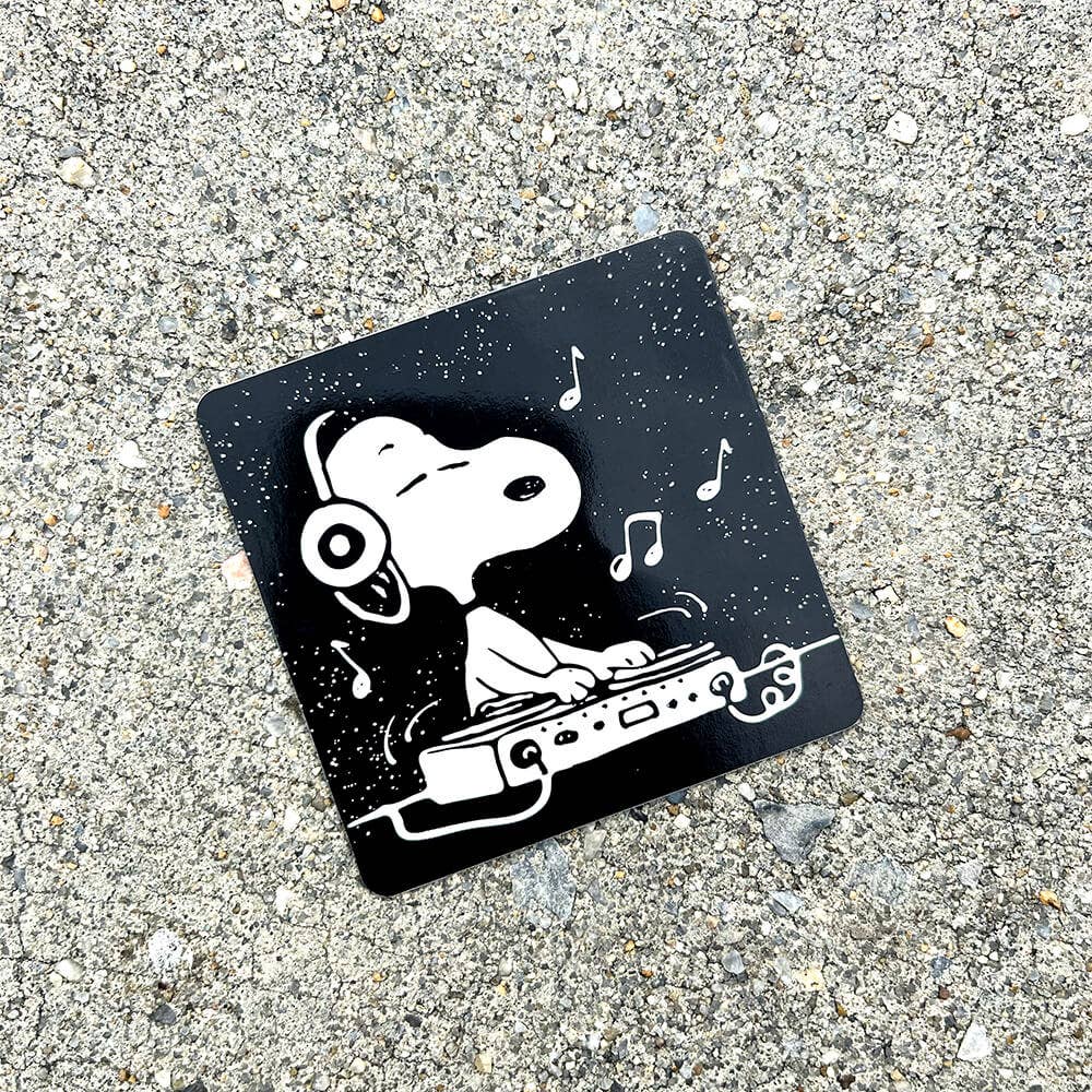 DJ Snoopy - Die-Cut Sticker