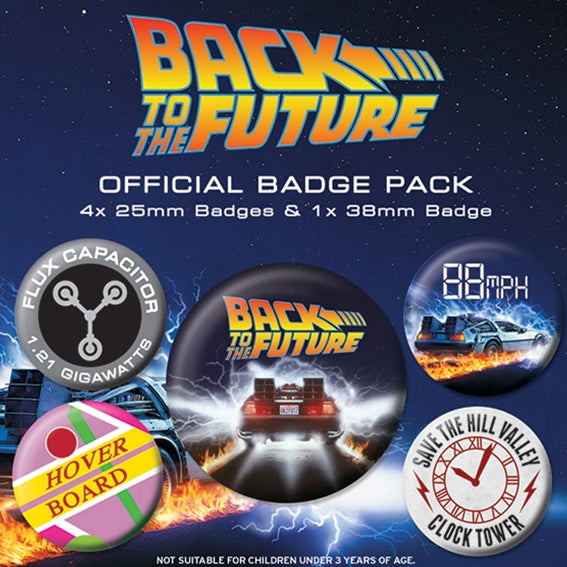 Back to the Future Badge Pack