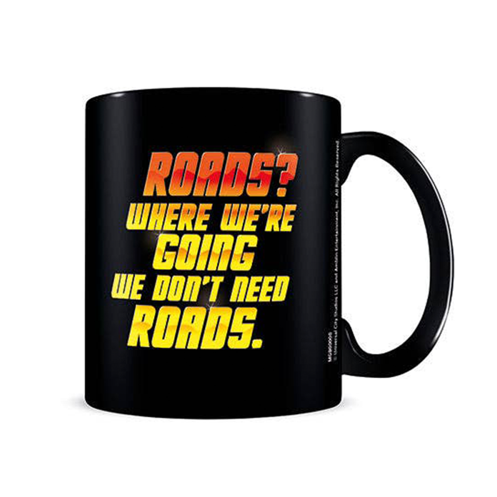 Back to the Future We Don't Need Roads Mug