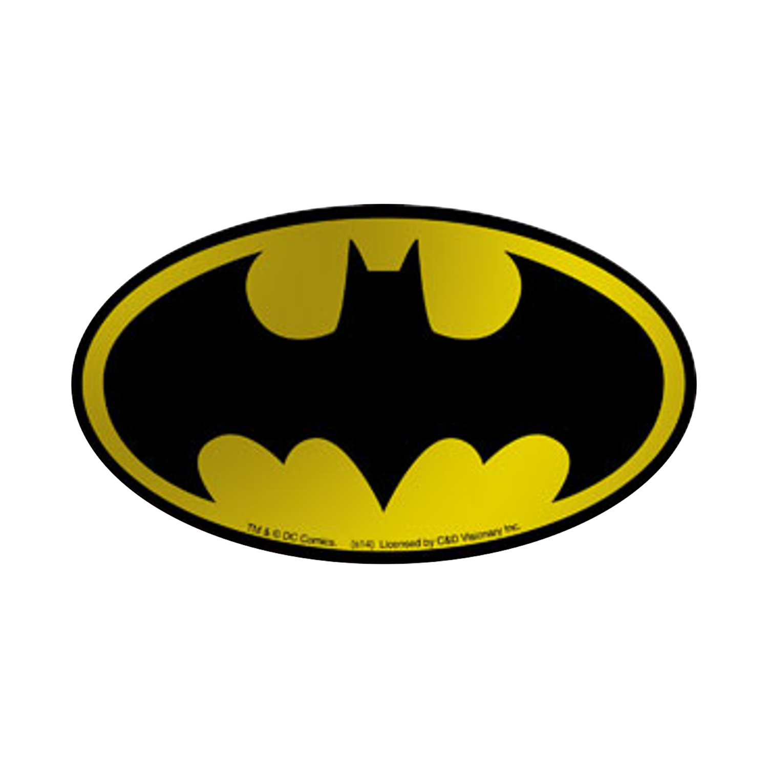 Batman - Gold Foil Classic Symbol Logo Sticker