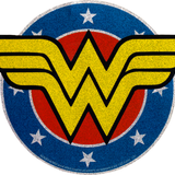 Wonder Woman - Glittery Shield Sticker
