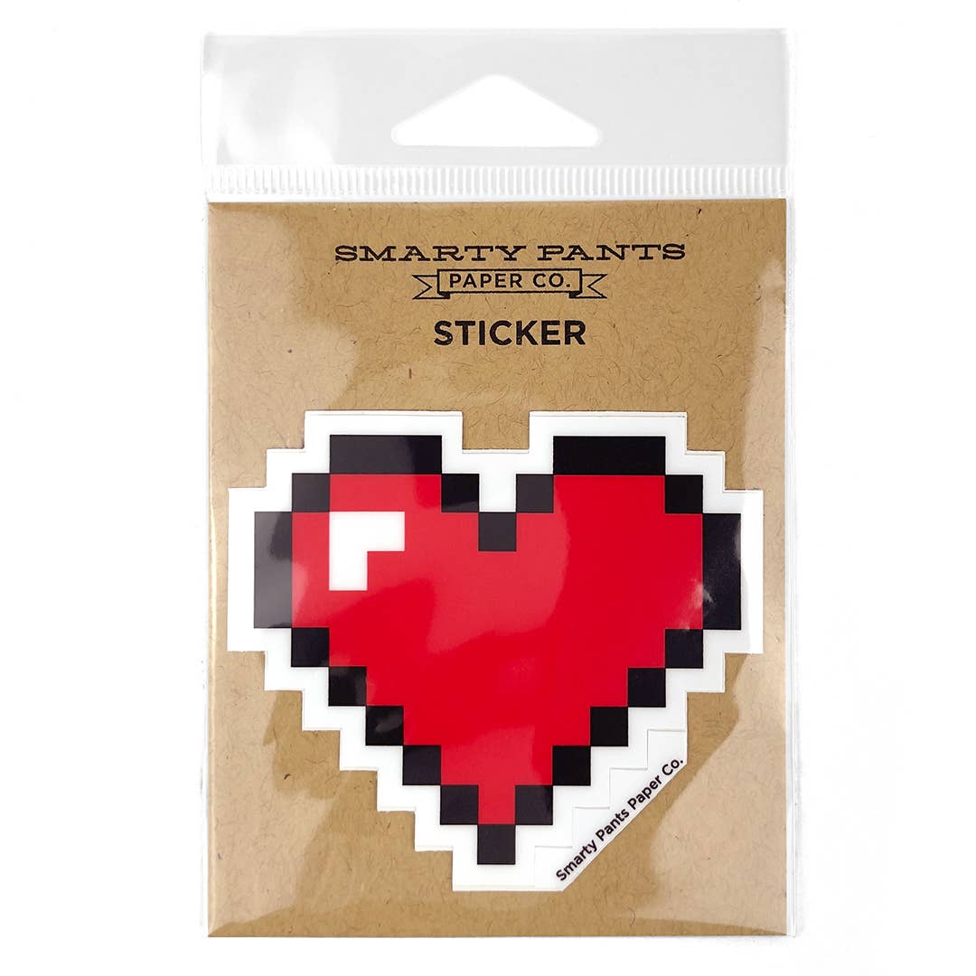 Pixel Heart Sticker