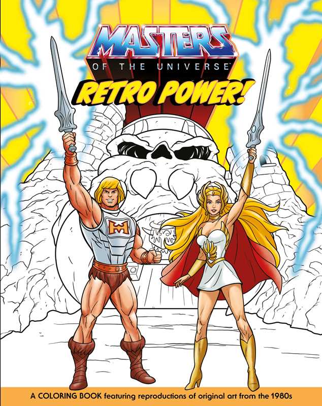 Masters of the Universe: Retro Power! Coloring Book officially licensed Masters of the Universe coloring book