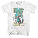 White Billy Joel October 17 1994 concert style T-shirt featuring Billy Joel portrait and piano keyboard graphic