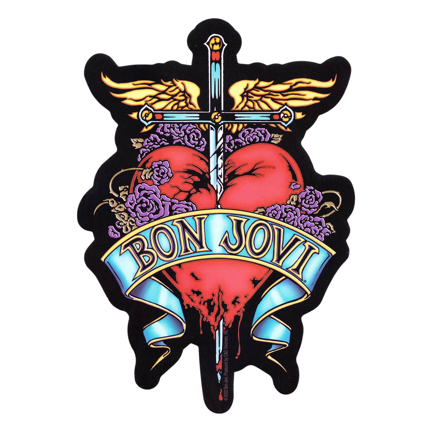 Bon Jovi - Heart And Sword Logo Sticker