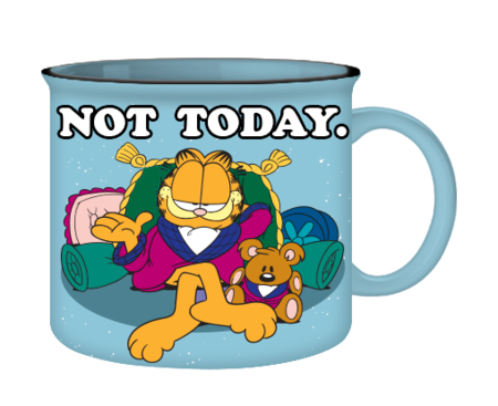 Garfield Not Today 20 Oz Ceramic Camper Mug