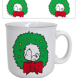 Snoopy Christmas Wreath Camper Mug (20oz)