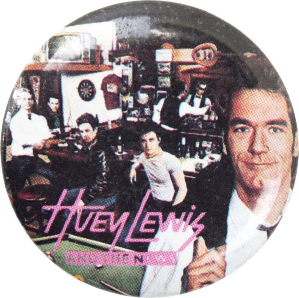 Huey Lewis - "Sports" Cover Art Pin-on Button