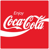Enjoy Coca-Cola Wave 80s Style Sticker