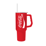 Coca Cola Enjoy Logo 40oz Stainless Steel Tumbler w Handle officially licensed Coca-Cola stainless steel tumbler