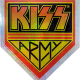 Kiss - "Kiss Army" Glittery Logo Sticker
