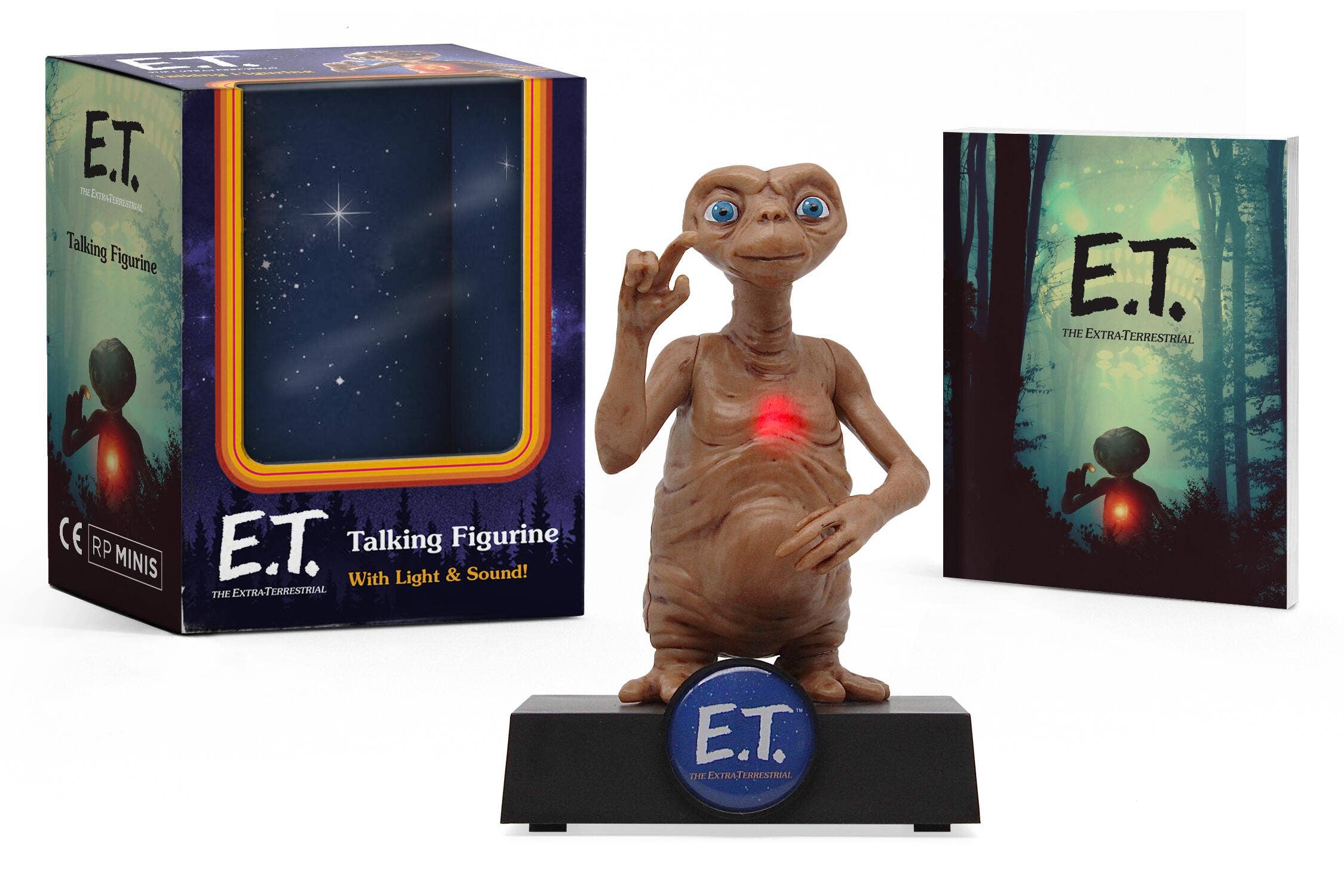 officially licensed E.T. talking figurine with light and sound mini collectible