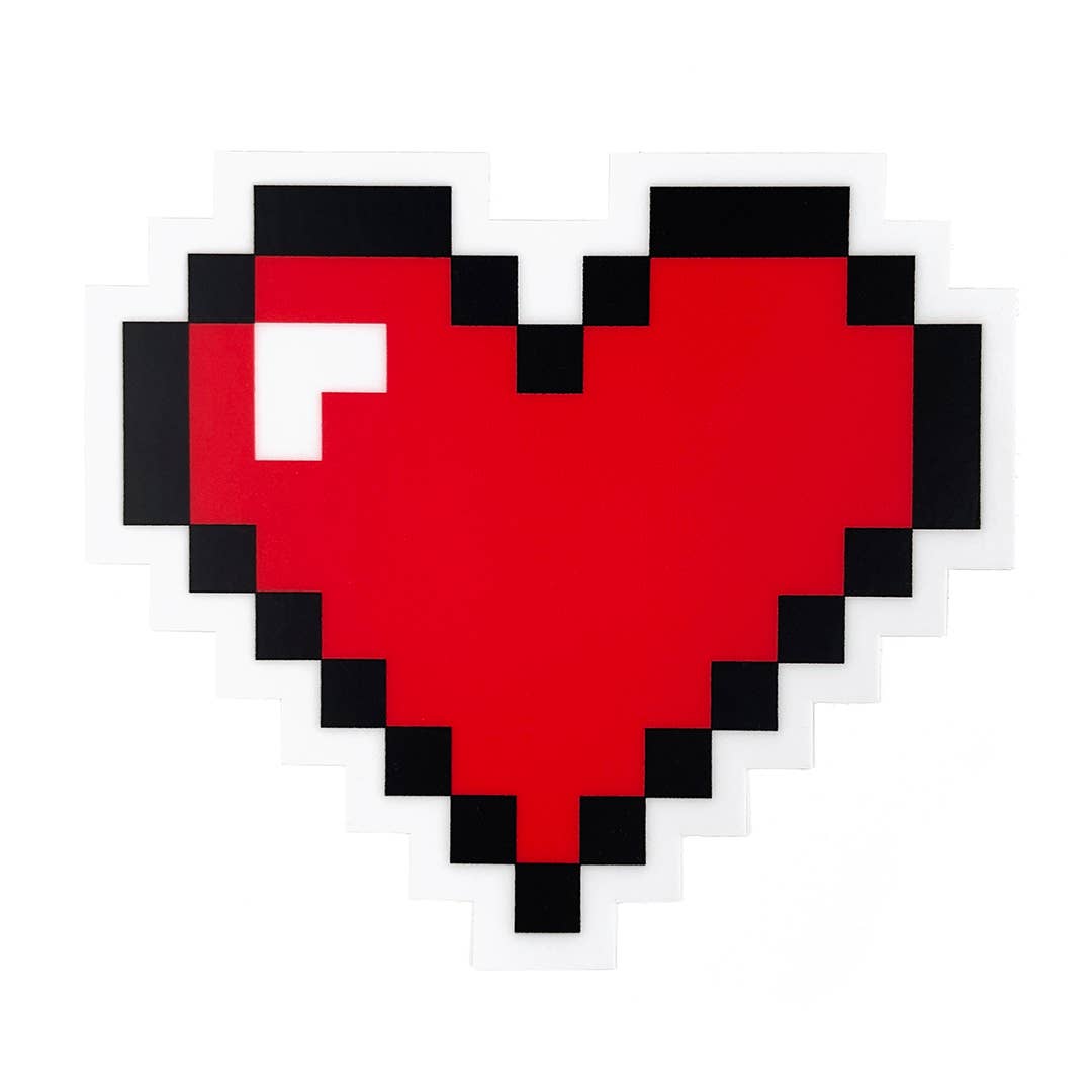 Pixel Heart Sticker