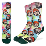 Men's tie-dye Cheech and Chong crew socks