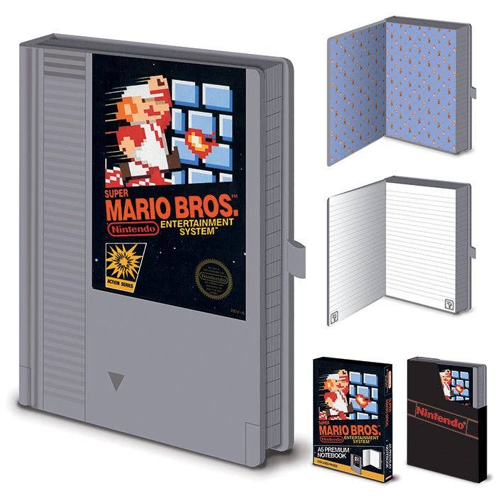 Nintendo (Nes - Super Mario Bros) Cartridge Notebook