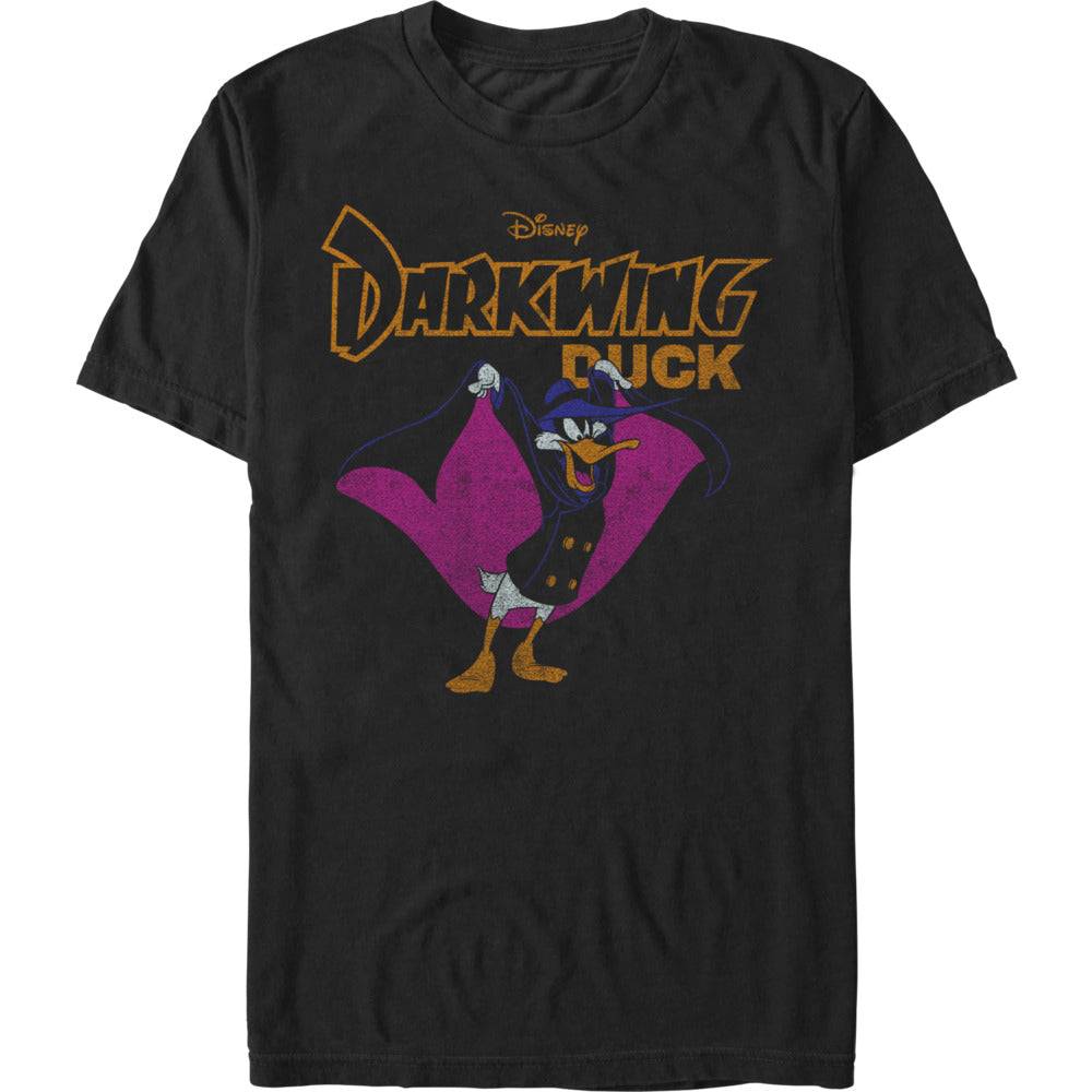 Darkwing Duck Classic Cape T-Shirt Black graphic t-shirt