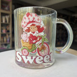 Strawberry Shortcake Sweet Bike Iridescent Glass Mug