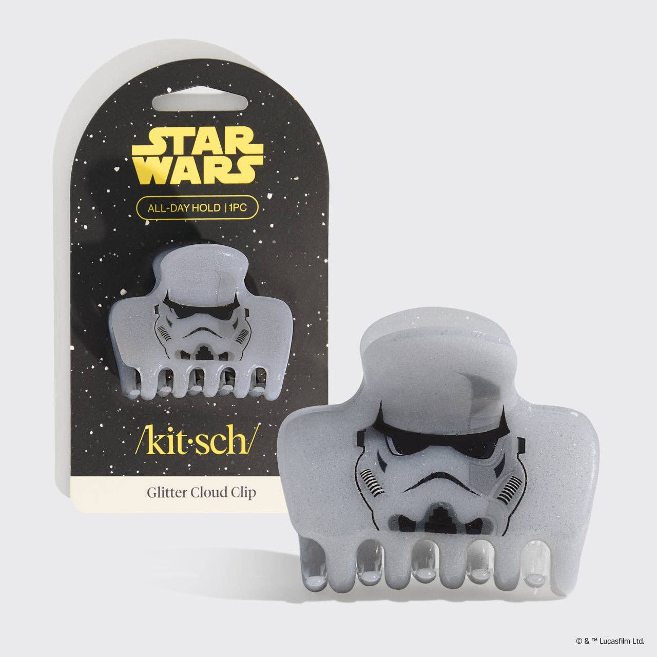 Star Wars x Kitsch Stormtrooper glitter hair clip