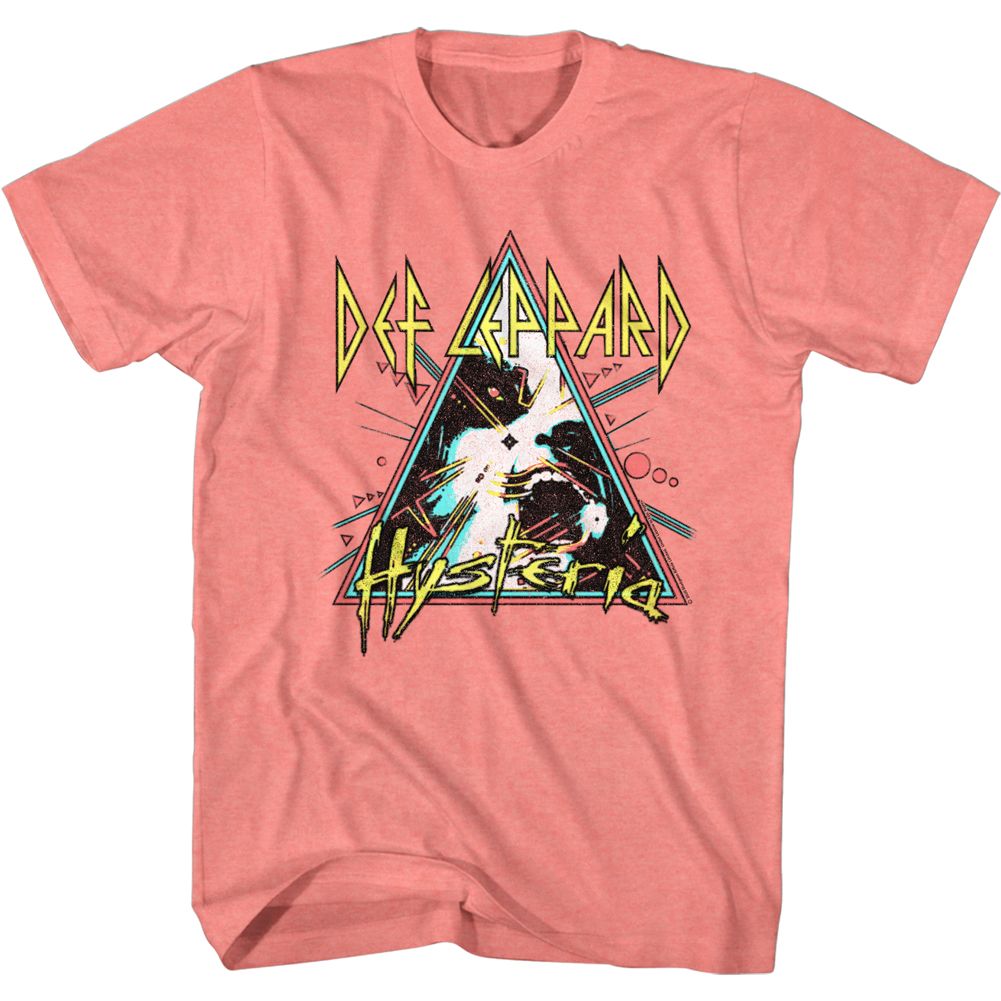 Def Leppard Hysteria album triangle graphic officially licensed T-shirt