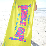 Bubble Gum Surf Wax Big Beach Towel Throwback