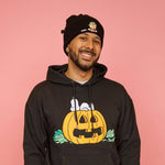 Peanuts The Great Pumpkin Charlie Brown black knit beanie