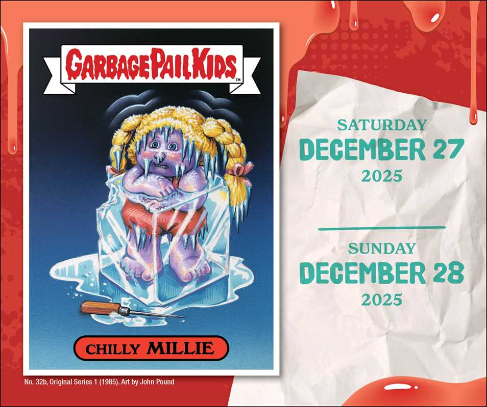 Garbage Pail Kids 2025 Day-to-Day Calendar by The Topps Company