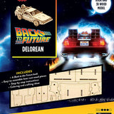 IncrediBuilds: Back to the Future: DeLorean Book and 3D Wood Model