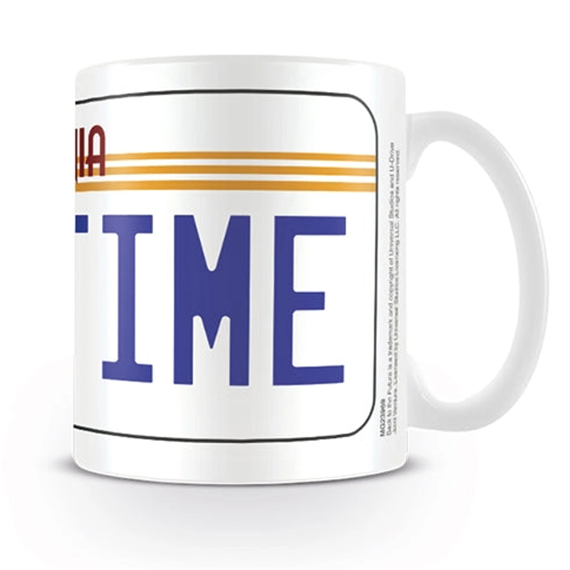 Back to the Future License Plate Outatime Mug