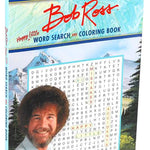 Bob Ross Word Search and Coloring Book officially licensed Bob Ross activity book
