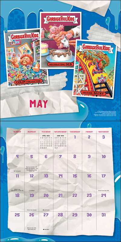 Garbage Pail Kids 2025 Wall Calendar by The Topps Company