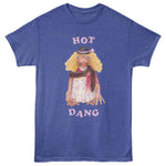 Officially licensed E.T. Hot Dang t-shirt featuring a vintage illustration of E.T. dressed in retro clothing