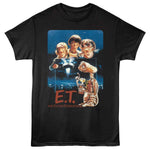 Officially licensed E.T. the Extra-Terrestrial t-shirt featuring Elliott and friends with E.T. and the spaceship scene