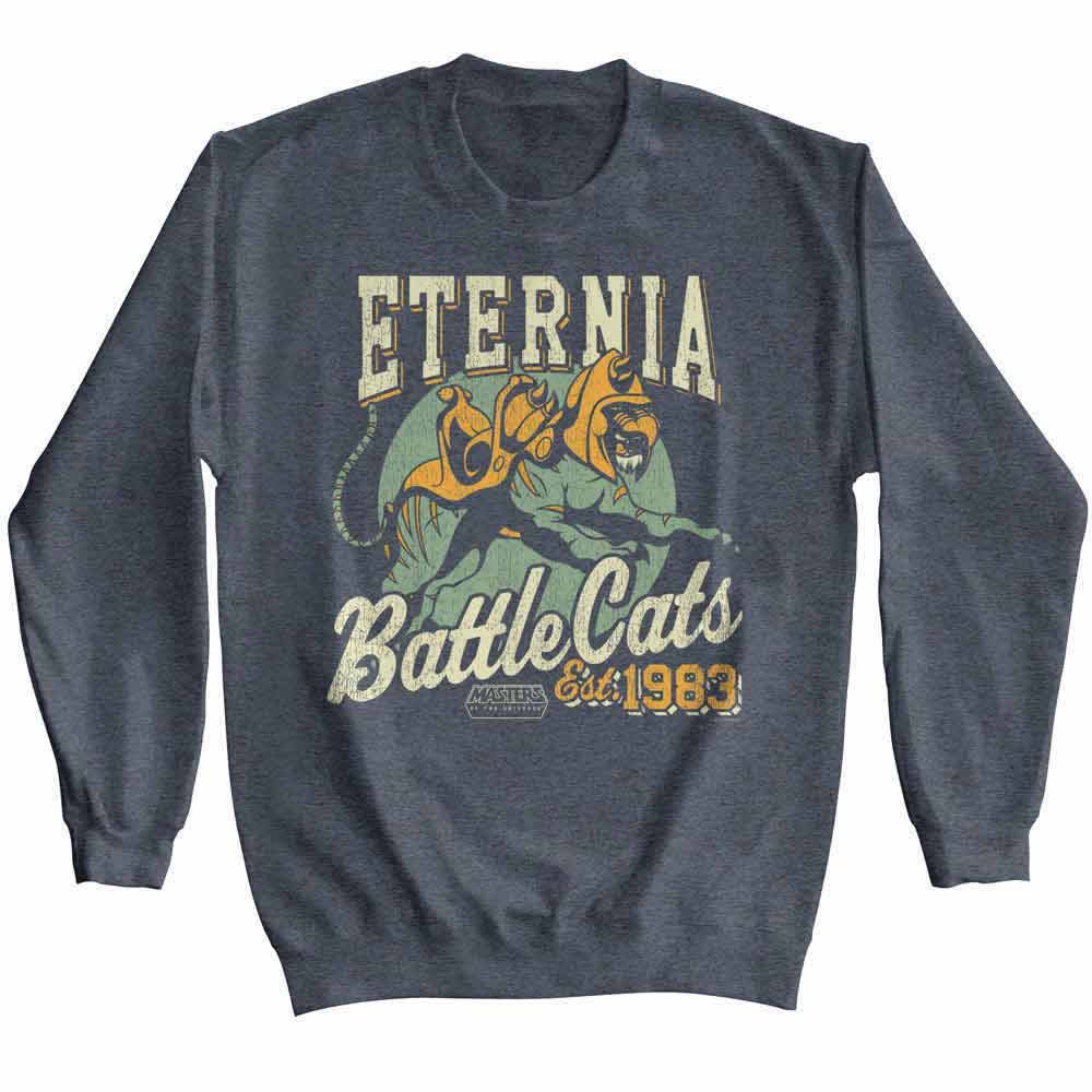Officially licensed Eternia Battle Cats Est. 1983 Masters of the Universe sweatshirt in dark gray