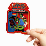 Video Games Rot Your Brains Sticker