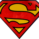 Superman - Shiny Glittery Shield Logo Sticker