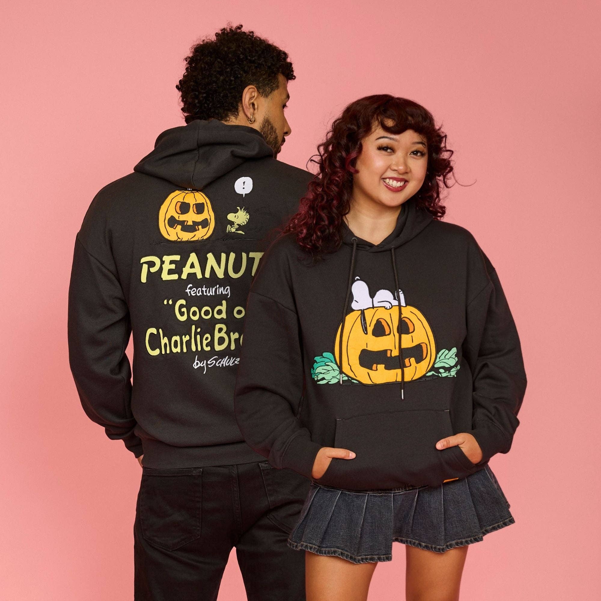 Peanuts Snoopy Pumpkin embroidered hoodie