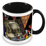 Guns N' Roses (Albums Collage) Black Colored Inner Mug