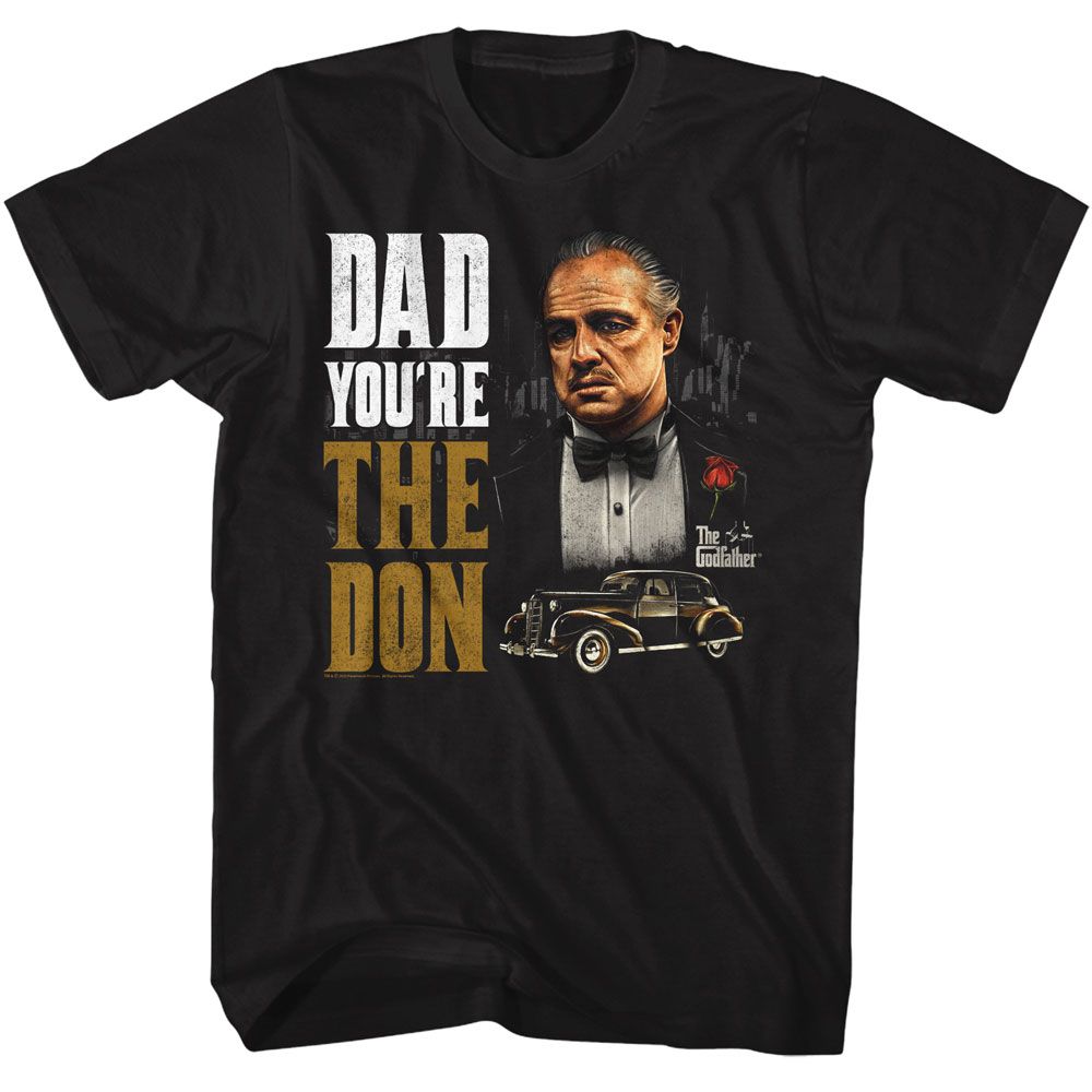 The Godfather Dad You’re the Don T-shirt featuring Don Vito Corleone artwork and classic movie styling