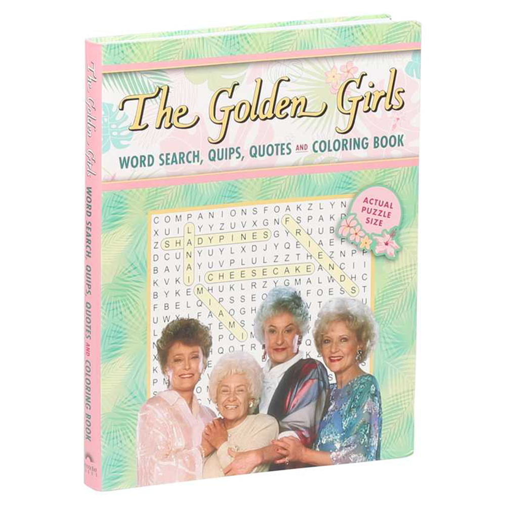 Golden Girls Word Search, Quips, Quotes and Coloring Book