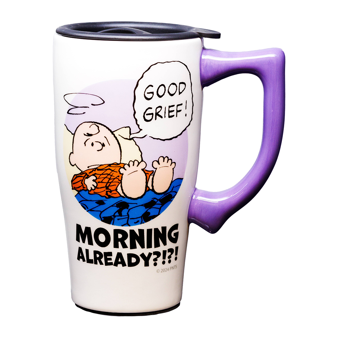 Peanuts Charlie Brown Good Grief Travel Mug