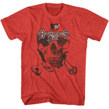 Red Headbangers Ball skull and crossbones graphic officially licensed MTV T-shirt